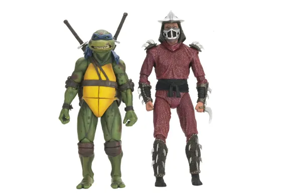 Teenage Mutant Ninja Turtles (1990 Movie) Actionfigur Roof Top Battle Shredder vs Leo 18 cm