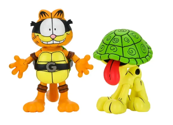 Teenage Mutant Ninja Turtles (Archie Comics) x Garfield 2er-Pack Actionfigur Ultimate Garfello & Odie 10 cm