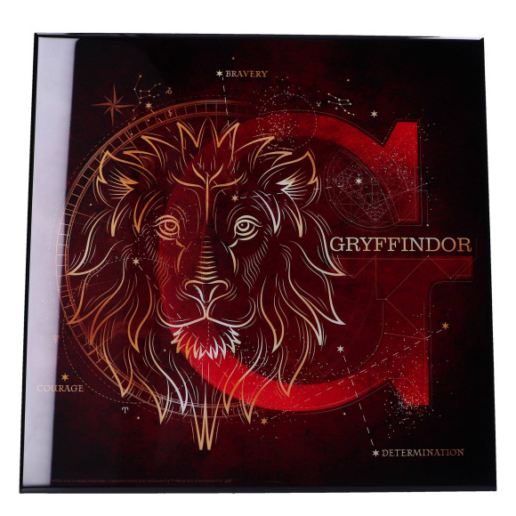 Harry Potter Crystal Clear Picture Wanddekoration Gryffindor Celestial 32 x 32 cm