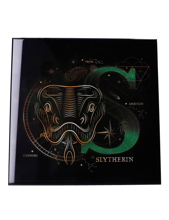 Harry Potter Crystal Clear Picture Wanddekoration Slytherin Celestial 32 x 32 cm