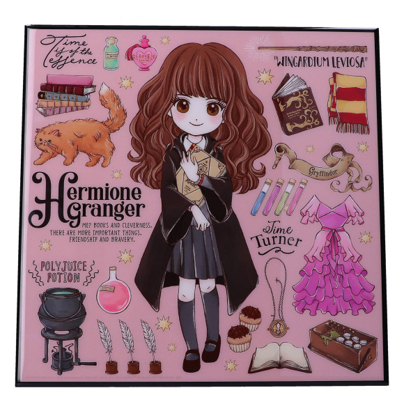 Harry Potter Crystal Clear Picture Wanddekoration Hermine Granger 32 x 32 cm