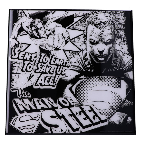 Superman Crystal Clear Picture Wanddekoration The Man of Steel 32 x 32 cm