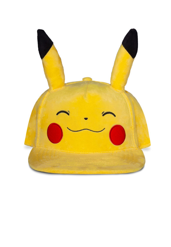 Pokemon Snapback Cap Smiling Pikachu