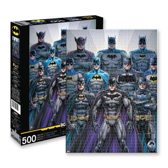 DC Comics Puzzle Batman Suits (500 Teile)