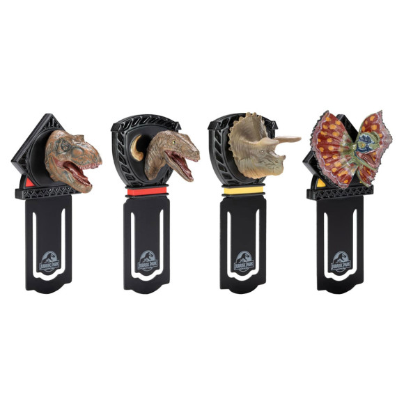 Jurassic Park Lesezeichen 4er-Set Dinosaurier