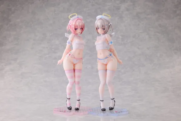 Original Character Statue 1/6 Suzu & Nagi Illustrated by Kuma 4-gou Set Edition 27 cm  