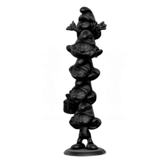 Die Schlümpfe Resin Statue Schlumpfsäule Black Edition 50 cm