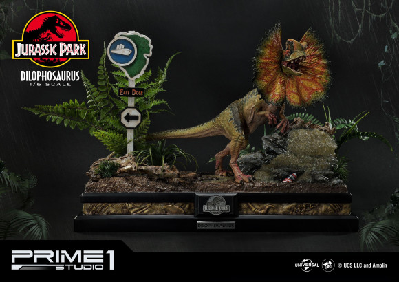 Jurassic Park Dilophosaurus Statue 41 cm Bonus Version