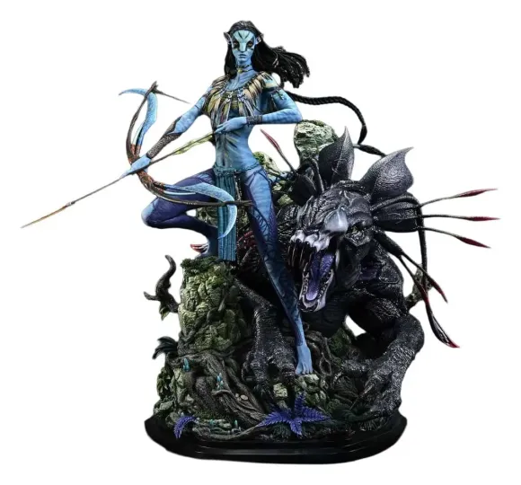 Avatar (Film) Real Elite Masterline Series Statue 1/4 Neytiri & Thanator 75 cm 