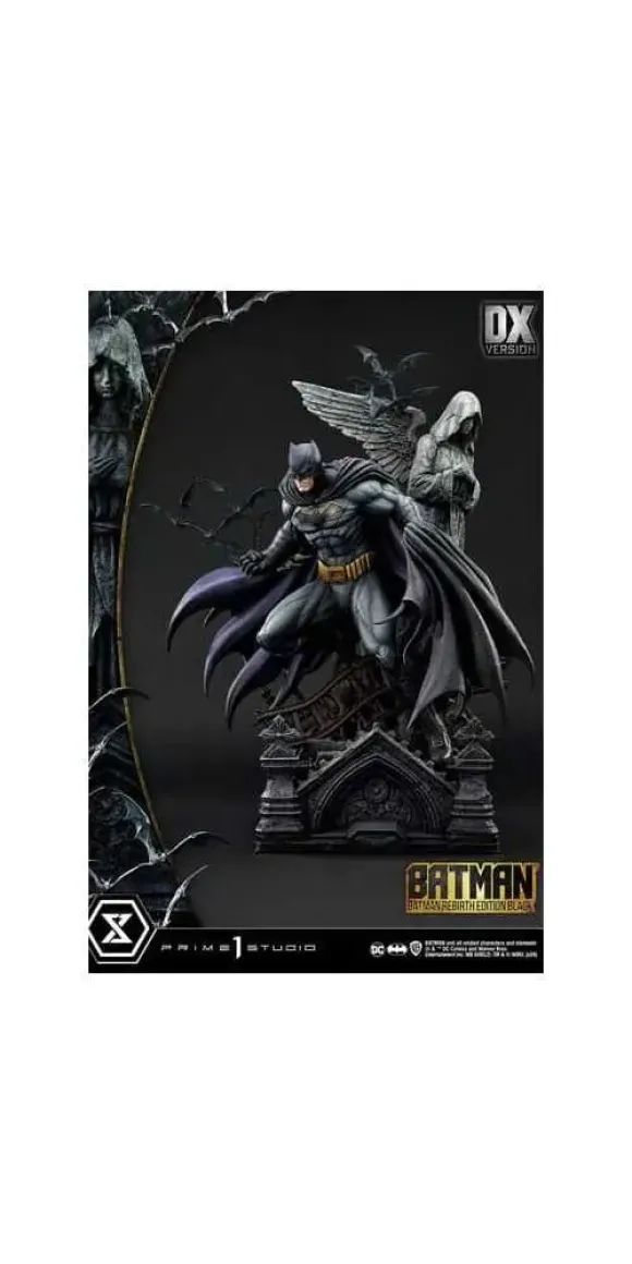 Batman Ultimate Premium Masterline Series Statue 1/4 Batman Rebirth Edition Black Deluxe Version 71 cm