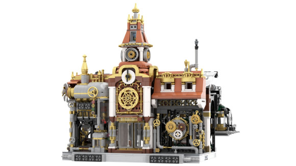 Original-Steampunk Series Bauset Steampunk Railway Station 36 cm