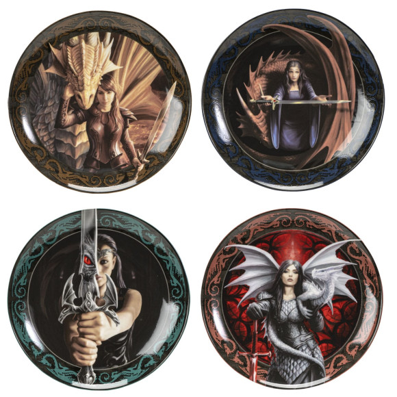 Anne Stokes Teller 4er-Pack Warrior Maidens