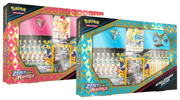 Pokémon Sword & Shield 12.5 Premium Figure Box Zacian & Zamazenta *Deutsche Version*