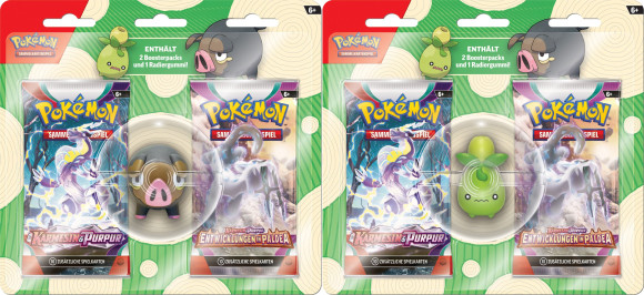 Pokémon TCG Back to School Eraser Blister Display (12) Deutsche Version
