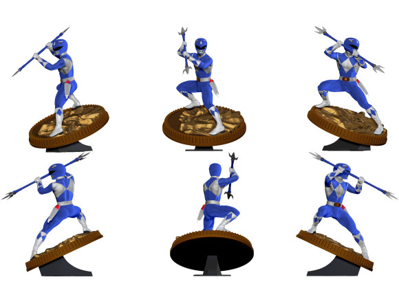 Mighty Morphin Power Rangers Blue Ranger Statue 23 cm