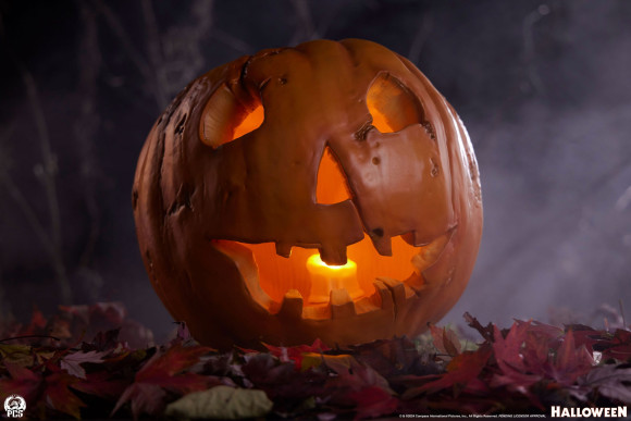 Halloween Kürbis Jack-O-Lantern Statue mit Beleuchtung 31 cm
