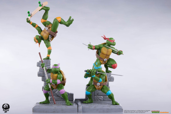 Teenage Mutant Ninja Turtles PVC Statue 4-er Pack 20 cm