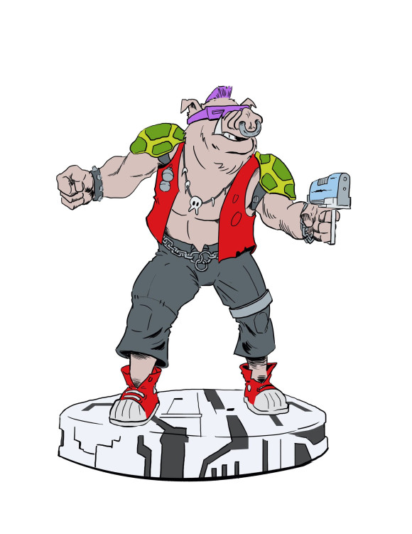 Teenage Mutant Ninja Turtles PVC Statue 1/8 Bebop