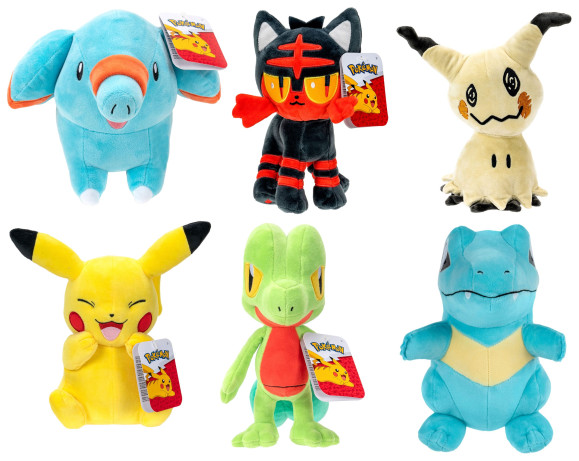 Pokémon Plüschfiguren Version C 20 cm Sortiment (6)