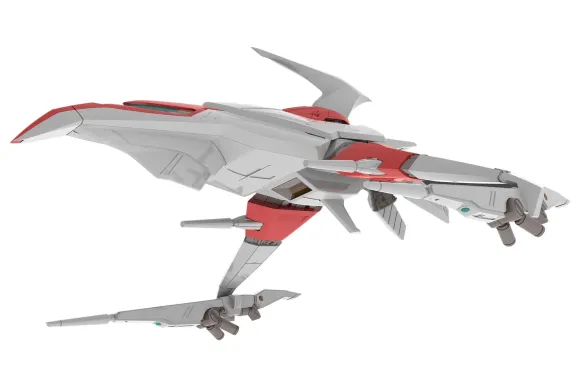 Dariusburst CS Core Plastic Kit 1/144 Legend Silver Hawk 3F-1B Space Fighter 14 cm