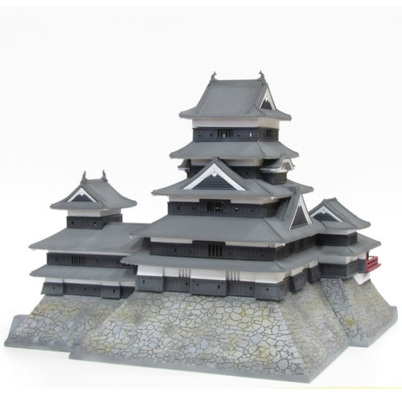 Original Illustration Plastic Kit National treasure Matsumoto Castle (third-run) 18 cm
