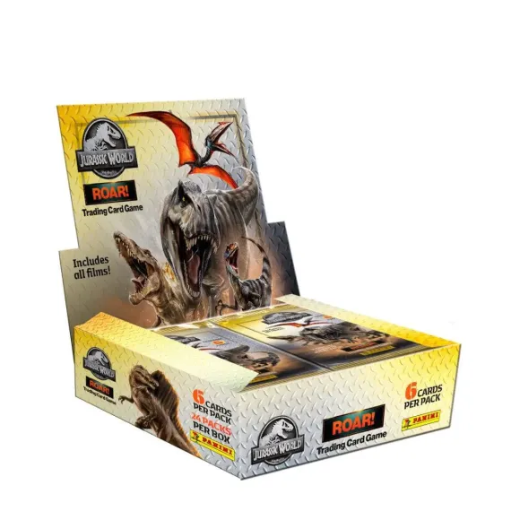 Jurassic World Roar Trading Cards Flow Packs Display (24) 