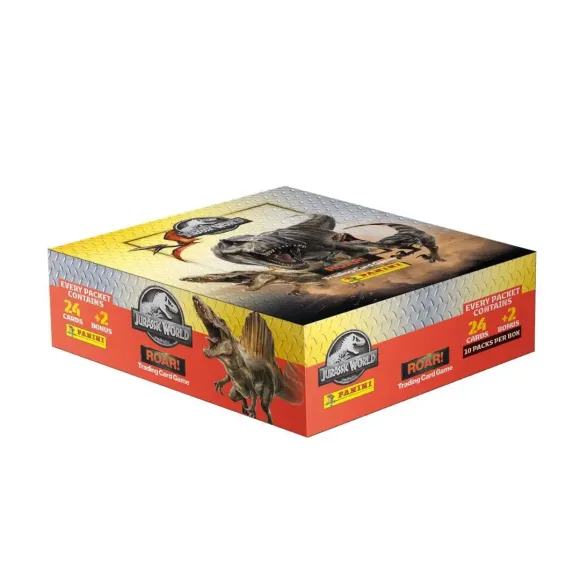 Jurassic World Roar Trading Cards Fat Packs Display (10)