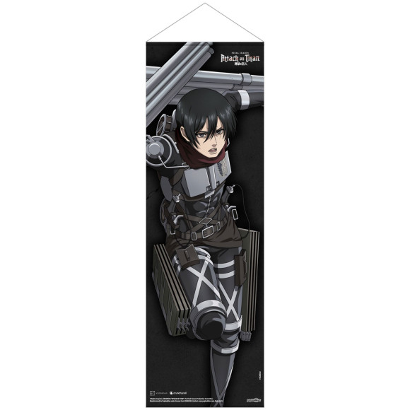 Attack on Titan: The Final Season Slim Wandrolle Mikasa Ackermann 30 x 90 cm