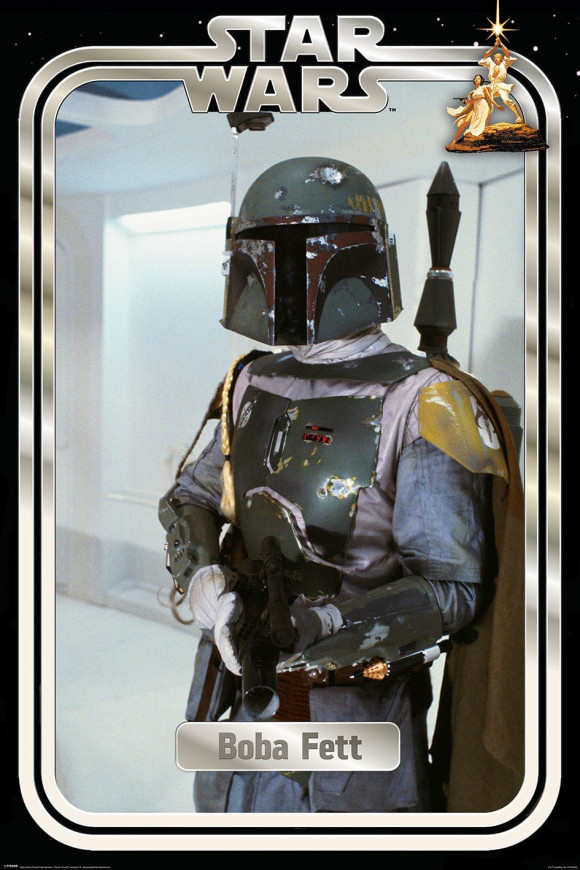 Star Wars Poster Set Boba Fett Retro Packaging 61 x 91 cm (4)