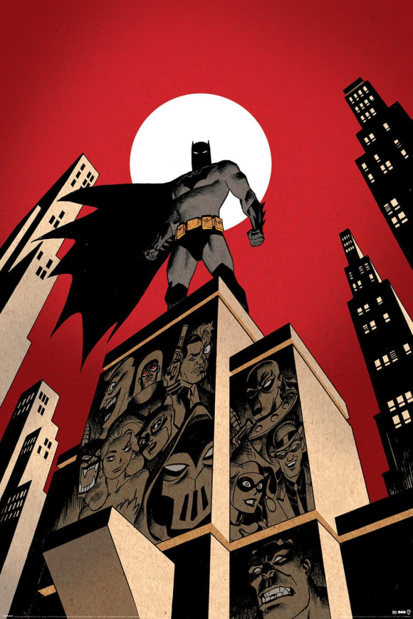 DC Comics Poster Set Batman Villain Skyline 61 x 91 cm (4)