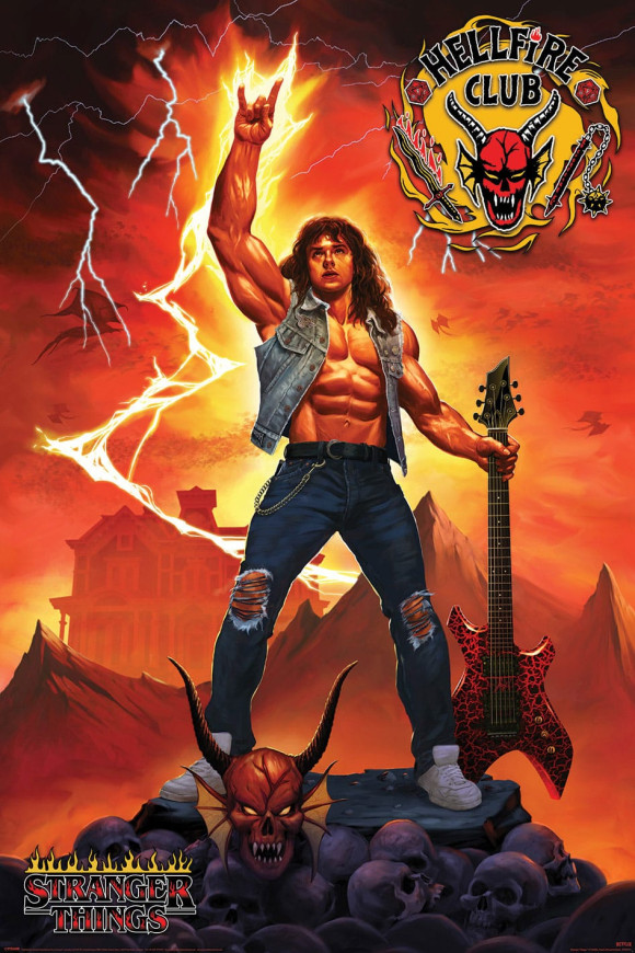 Stranger Things Poster Set Hellfire Club Rock God 61 x 91 cm (4)