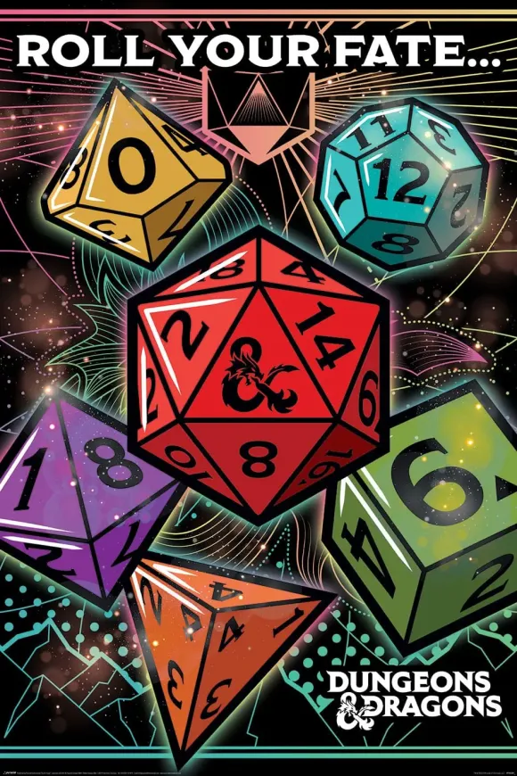 Dungeons & Dragons Poster Set Roll Your Fate 61 x 91 cm (4)