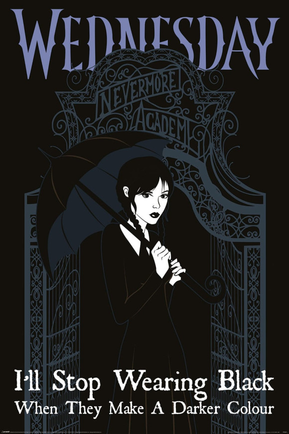 Wednesday Poster Set Darker than Black 61 x 91 cm (4)