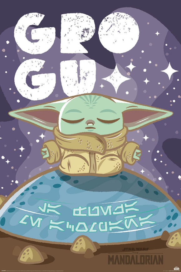 Star Wars: The Mandalorian Poster Set Grogu Cuteness 61 x 91 cm (4)