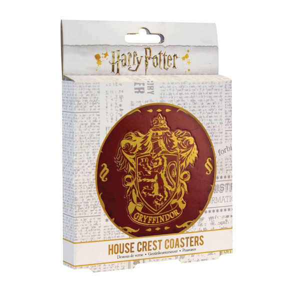 Harry Potter Untersetzer 4er-Pack Hauswappen