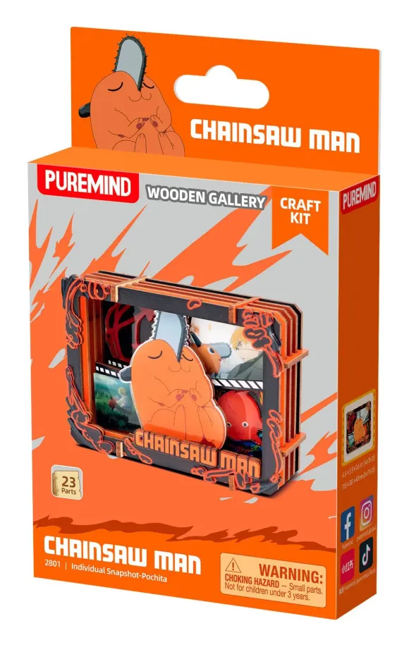 Chainsaw Man Modellbausatz Wooden Gallery (S) Pochita