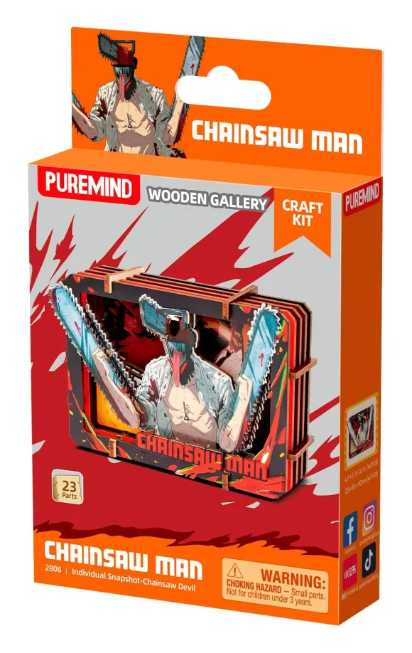 Chainsaw Man Modellbausatz Wooden Gallery (S) Chainsaw Devil