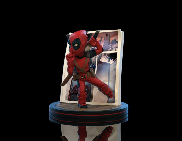 Marvel Deadpool 4D Q-Fig Diorama Figur 10 cm