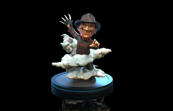 Nightmare on Elm Street Freddy Krueger Q-Fig Figur 10 cm