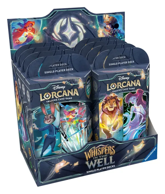 Disney Lorcana TCG Whispers in the Well Starter Decks Display (8) *Englische Edition*