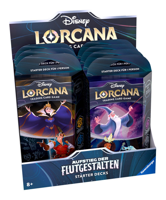 Disney Lorcana TCG Aufstieg der Flutgestalten Starter Decks Display (8) *Deutsche Edition*