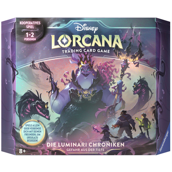 Disney Lorcana TCG Ursulas Rückkehr Geschenk-Set Die Luminari Chroniken: Gefahr aus der Tiefe Deutsche Edition