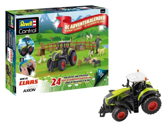 Claas Revell Control Adventskalender RC Traktor Axion 960 10 cm