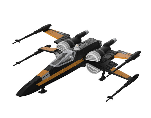 Revell Star Wars Modellbausatz Poe Boosted X-Wing Fighter Build & Play