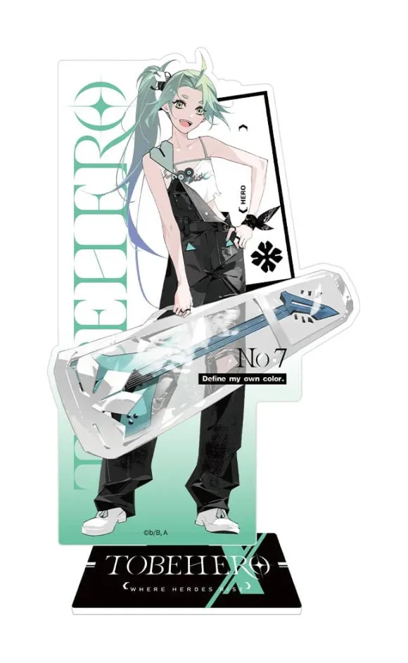 To Be Hero X Acryl-Aufsteller Hero Show Series Lucky Cyan 17 cm 