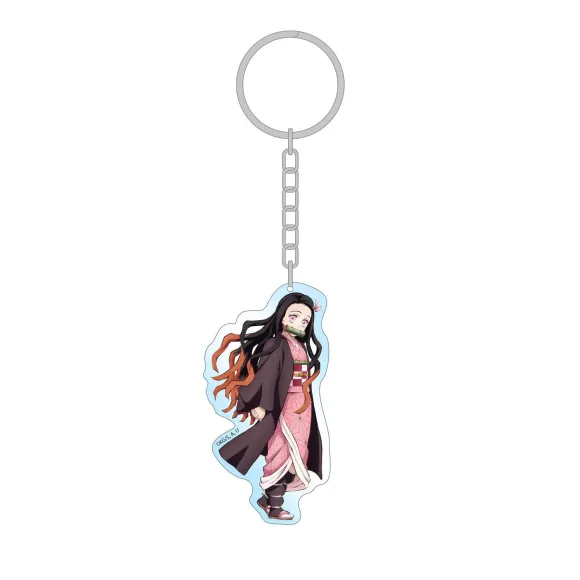 Demon Slayer: Kimetsu no Yaiba Acryl Schlüsselanhänger Nezuko Holographic 7 cm     