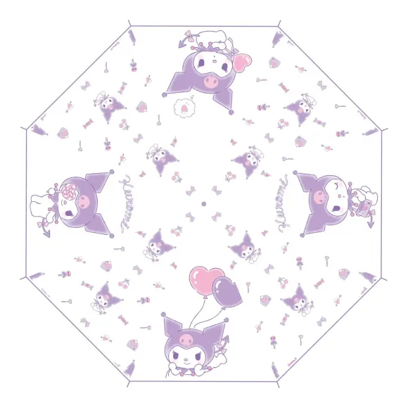 Sanrio Cane Regenschirm Kuromi Kawaii Transparent
