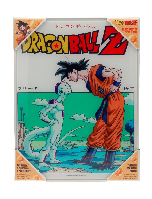 Dragonball Z Glas-Poster Freezer 30 x 40 cm