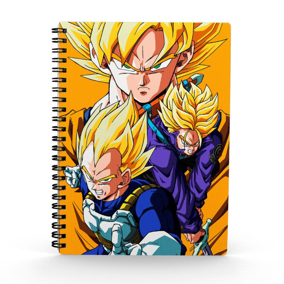 Dragon Ball Z Notizbuch mit 3D-Effekt Saiyans