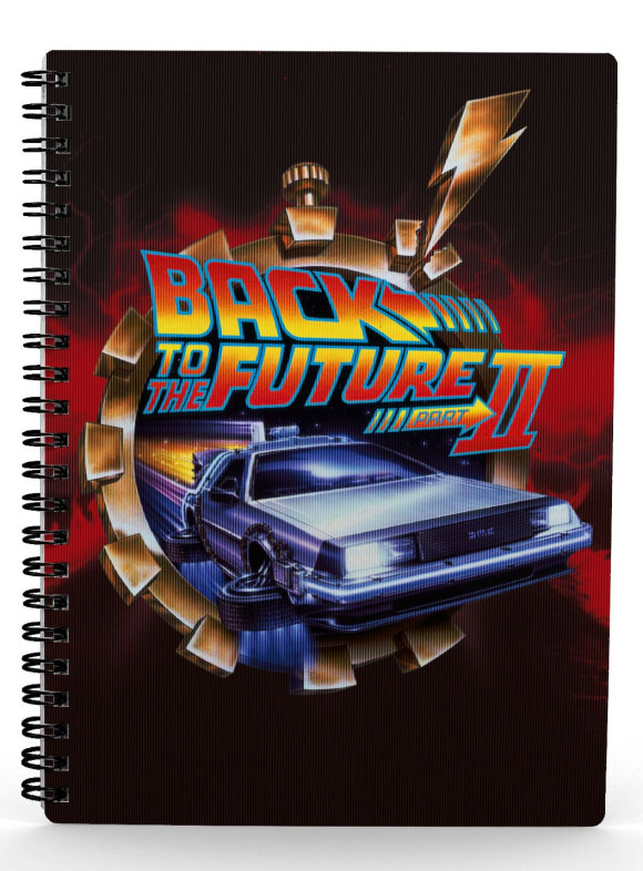 Zurück in die Zukunft II Notizbuch mit 3D-Effekt Poster